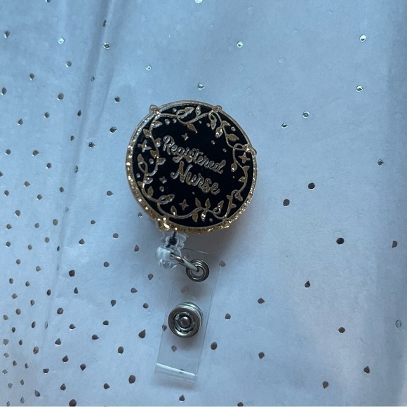 Badge Reel Registered Nurse - Alligator Clip - Picture 1 of 3